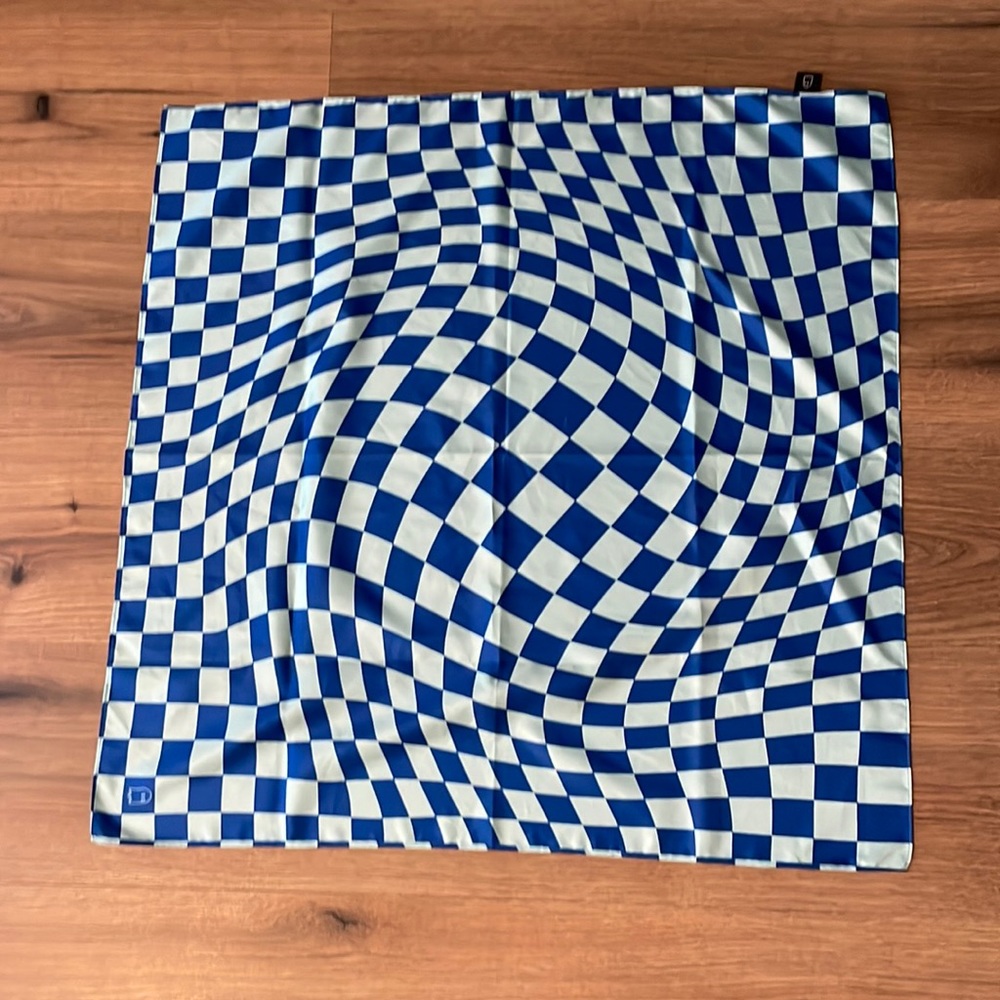 Lonely Ghost Wavy Checks Hair Scarf